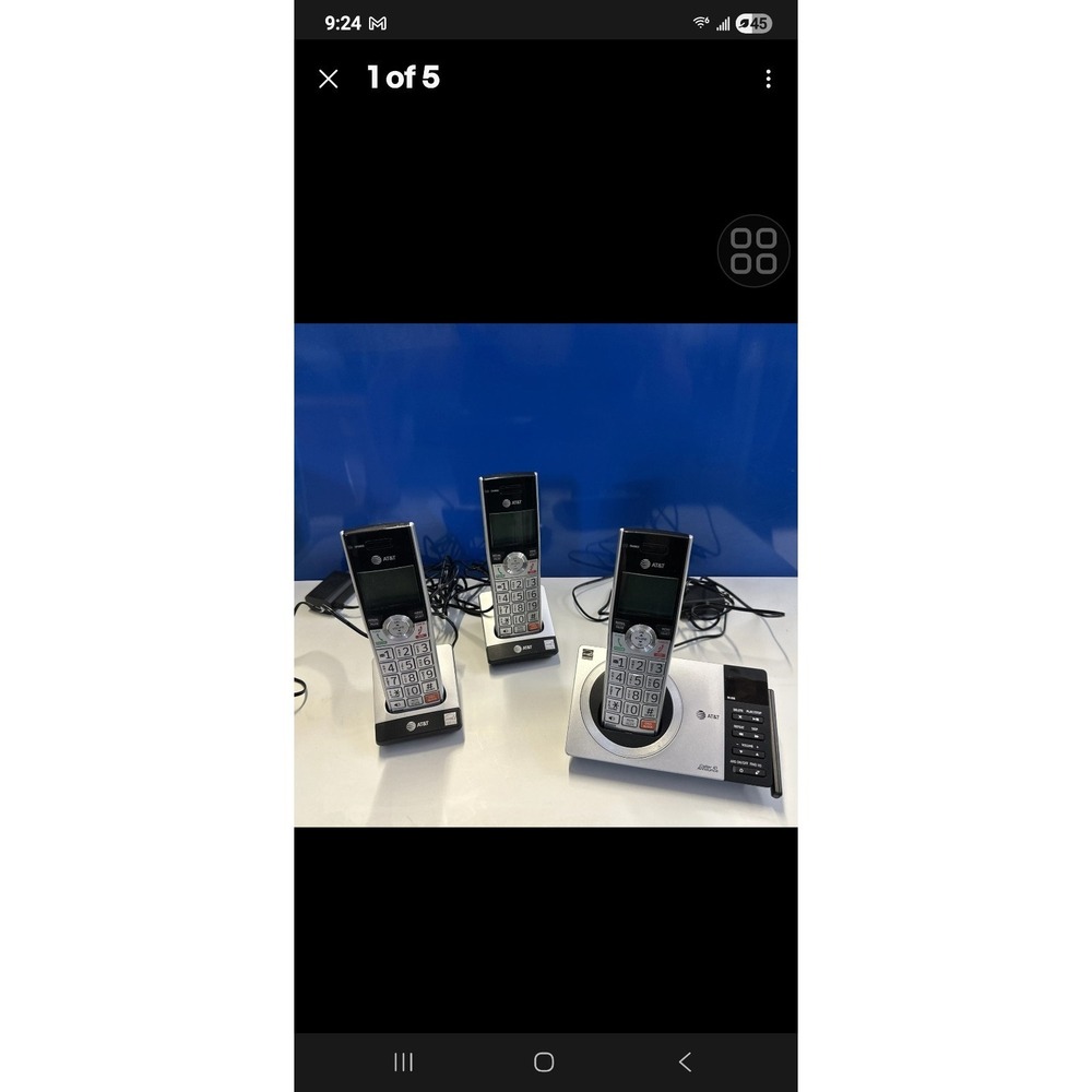 AT&T 3 Handset Answering System Phone w Smart Call Blocker